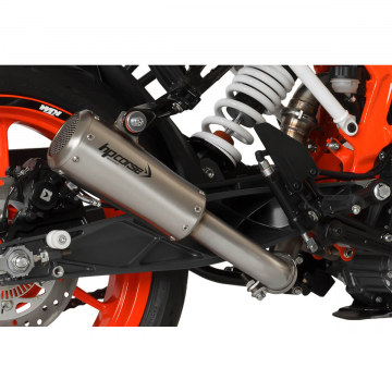 view HP Corse GP-07 Slip-on Exhaust w/ Mesh Db Killer, Satin for KTM 390 Duke '13-
