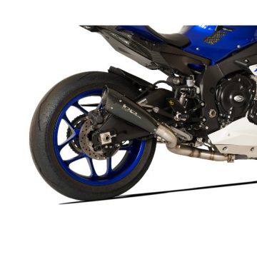 view HP Corse Evoxtreme Slip-on Exhaust w/ Link Pipe, Black for Yamaha YZF-R1 '15-