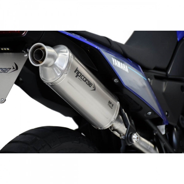 view HP Corse YAT700SP2300HT-AB SP-2 Short Exhaust, High Mount for Yamaha Tenere 700 '19-