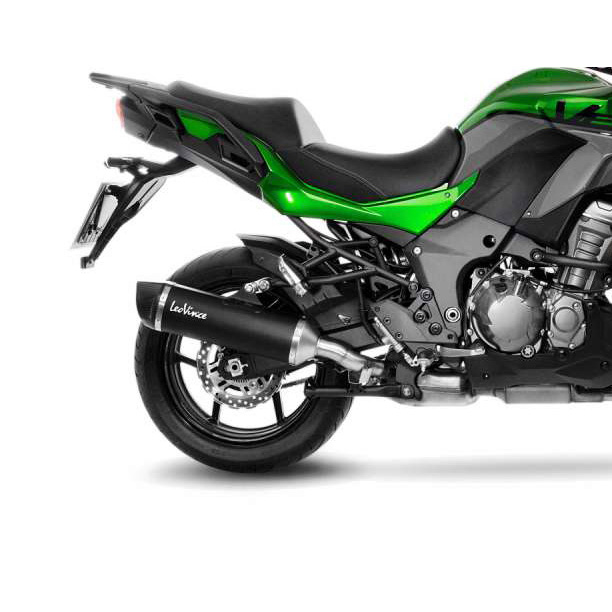 LeoVince 14057 Nero Slip-on Exhaust, Black for Kawasaki Versys