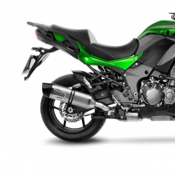 view LeoVince 14304E LV One Evo Slip-on Exhaust, Stainless for Kawasaki Versys 1000 '19-'24