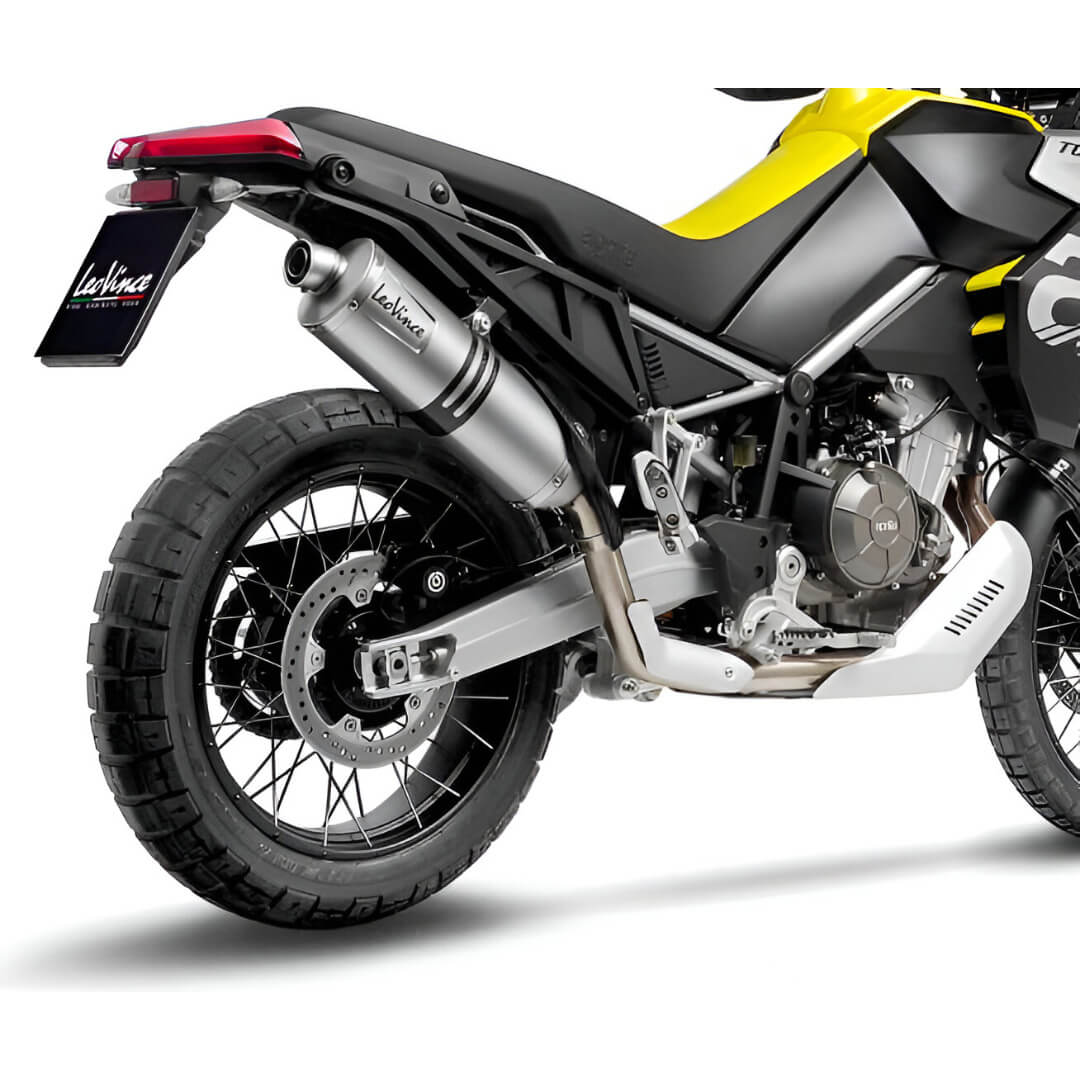 LeoVince 14402E LV One Evo Slip-on Exhaust, Stainless for Aprilia