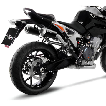 view LeoVince 15228B LV-10 Black Slip-on Exhaust for KTM 790 Duke '18- & 890 Duke '20-'23
