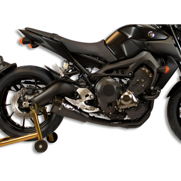 view M4 YA6922 RM1 Style Canister Full Exhaust, Black for Yamaha XSR900 '16-'21