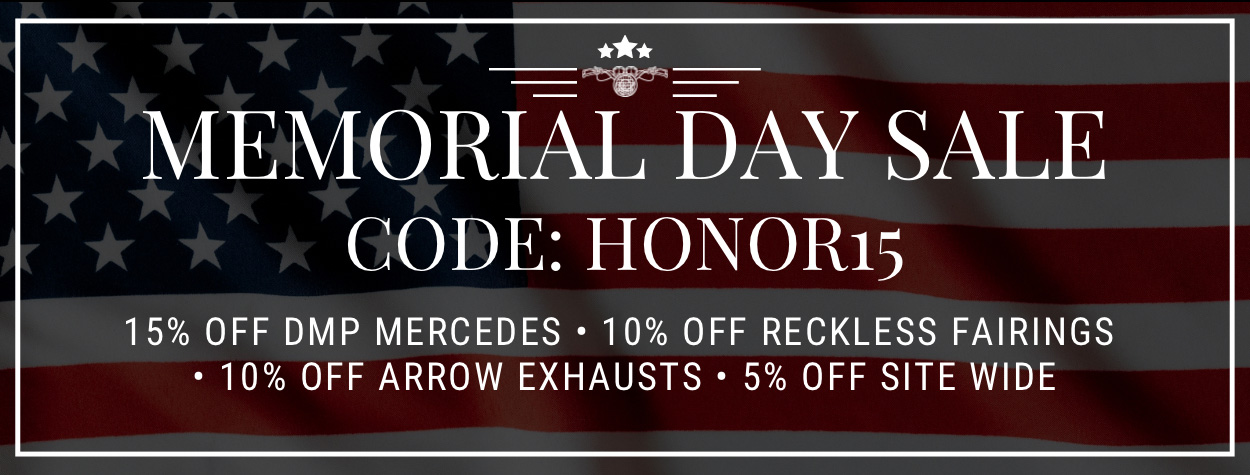 Memorial Day Sale - Use Code: HONOR15