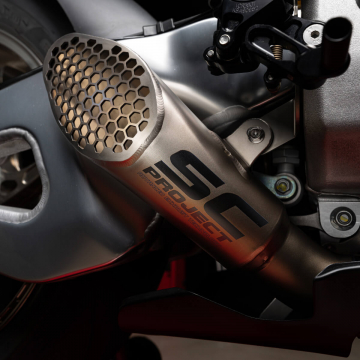 view SC-Project A27-GP22-R GP-22 Slip-on Exhaust for Aprilia RSV4 / Tuono V4 '21-