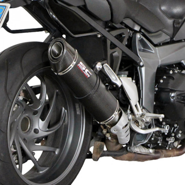 view SC-Project B14-02C Oval Matte Carbon Exhaust for BMW K1300R / S '09-'16