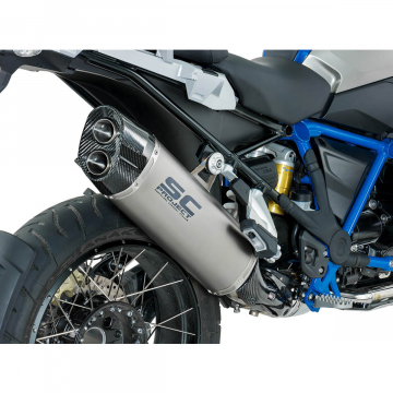 view SC-Project B26-86T Titanium Adventure Exhaust for BMW R1200GS '17-'18