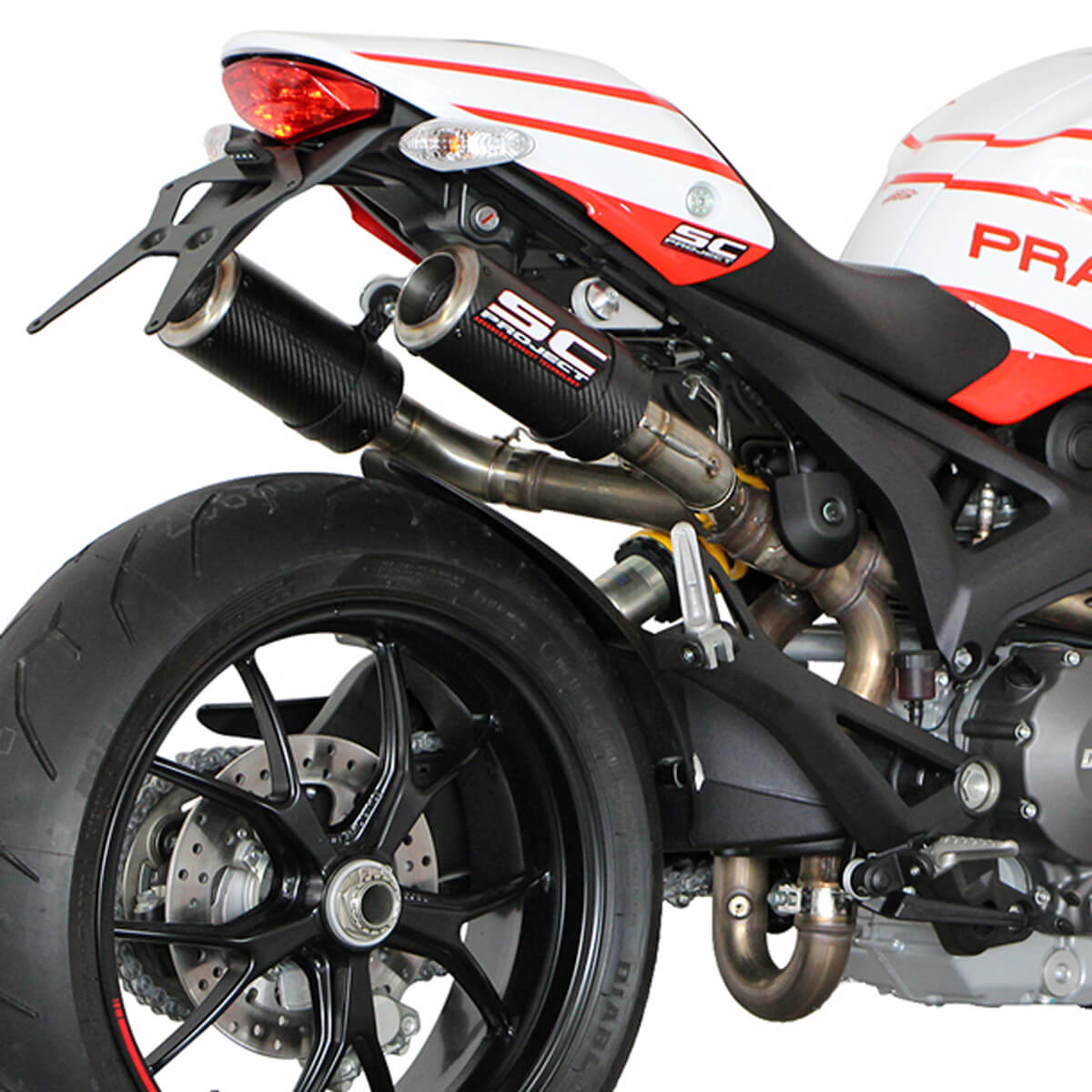 スクーデリア② SC-Project D04-38C CR-T Exhaust for Ducati Monster 696 / 796