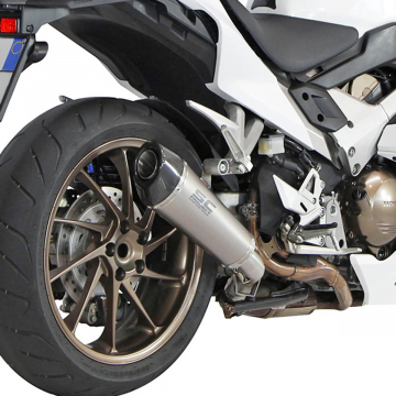 view SC-Project H11-34T Conic Exhaust for Honda VFR800 Interceptor '14-'16