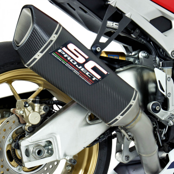 view SC-Project H15-HT91 SC1-R Twin Slip-on Exhaust for Honda CBR1000RR '17-'24