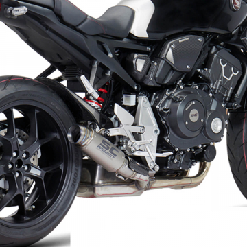 view SC-Project H27-T71T GP70-R Slip-on Exhaust, Titanium for Honda CB1000R '18-'24