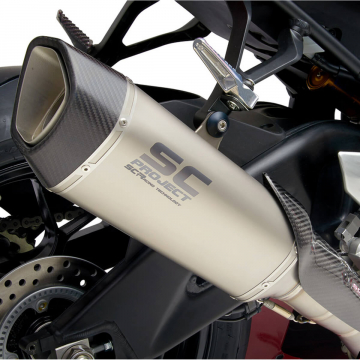 view SC-Project H35-T91T SC1-R Slip-on Exhaust, Titanium for Honda CBR1000RR-R '20-'23