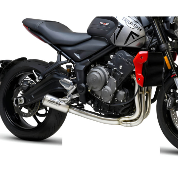 view SC-Project T26-CDE38TR CR-T Full Exhaust, Titanium for Triumph Trident 660 '20-'24