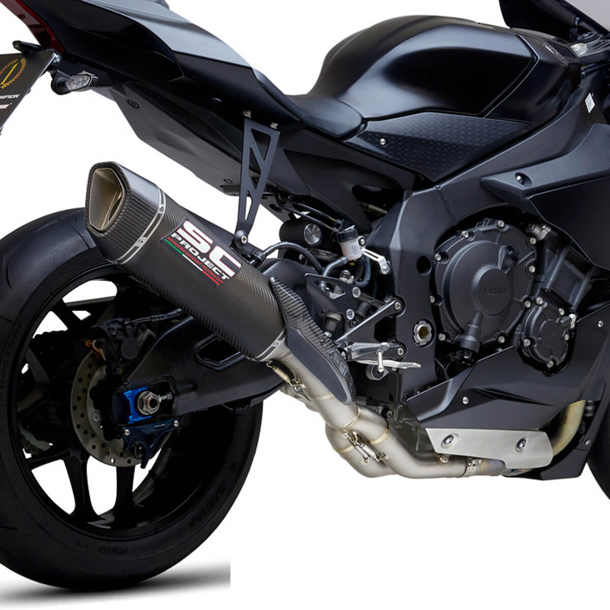 SC-Project Y11-DET90C SC1-R Half Exhaust, Carbon for Yamaha YZF-R1