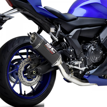 view SC-Project Y36-CDE124C SC1-S Full System Exhaust, Carbon for Yamaha YZF-R7 '21-