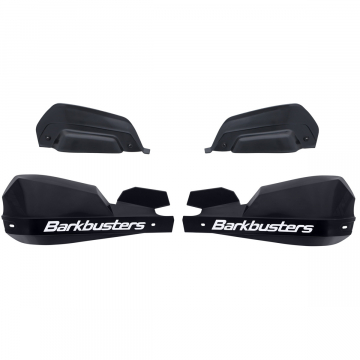 Barkbusters VPS-203-BK VPS Plastic Guards, Black and White