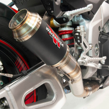 view Competition Werkes WA1007R-BC Race Slip-on Exhaust for Aprilia RSV4 & Tuono 2021+