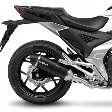 view LeoVince 14388E LV One Evo Slip-on Exhaust, Black for Honda NC750X '21-'24