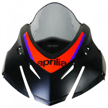 view MRA 4025066178315 Racing Smoke-Gray Windshield "R" for Aprilia RS457 2024+