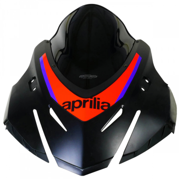 view MRA 4025066178346 Racing Black Windshield "R" for Aprilia RS457 2024+