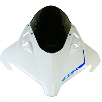 view MRA Racing Black Windshield "R" for Honda CBR250RR 2023+
