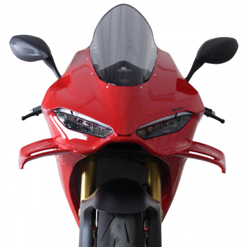 view MRA Racing Smoke-Gray Windshield "R" for Ducati Panigale V4 2025+