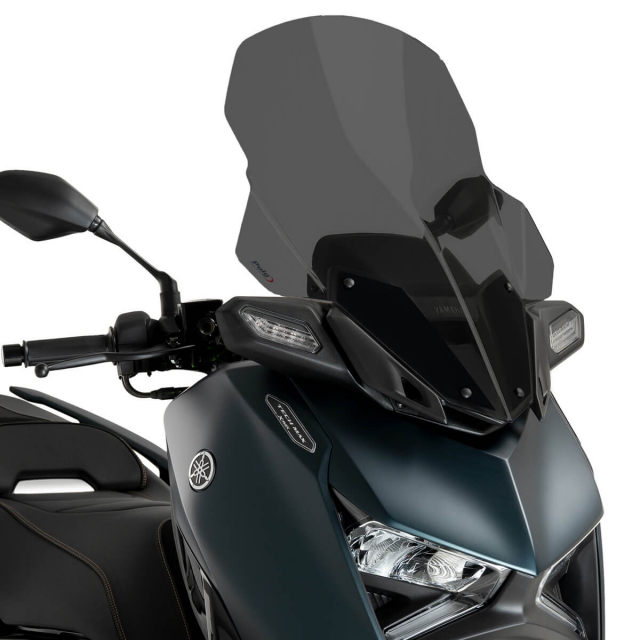 Puig V-Tech Line Touring Windshield, Dark Smoke for X-MAX 300 Tech