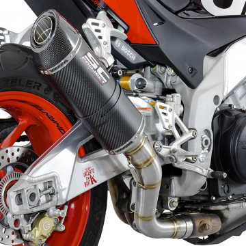 view SC-Project A07-01C Oval Exhaust for Aprilia Tuono V4 1100 RR/Factory '15-'16
