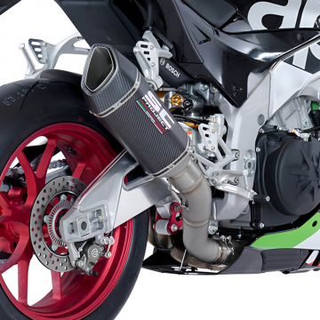 view SC-Project A16-T90 SC1-R Slip-on Exhaust for Aprilia RSV4 / Tuono V4 1100 '17-'20