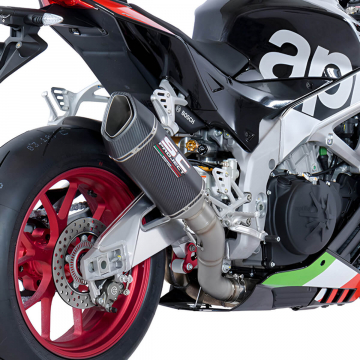 view SC-Project A18-T90C SC1-R Slip-on Exhaust, Carbon Fiber for Aprilia RSV4 RF / RR '18-'20