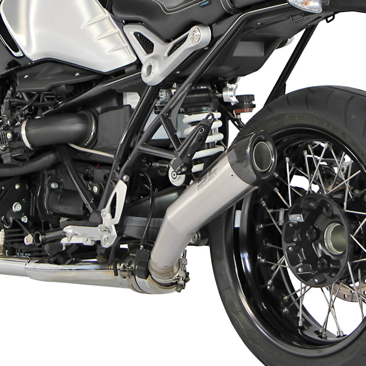 SC-Project B18-21A Angled Conic Exhaust for BMW R nineT Pure