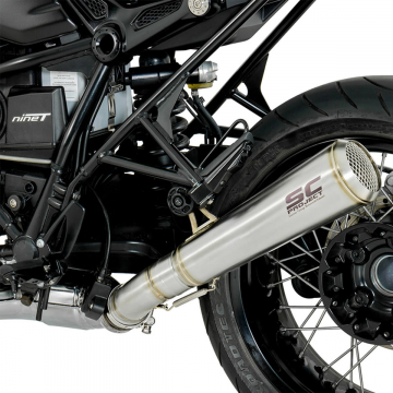 view SC-Project B18-37A70S Conic "70s Style" Exhaust for BMW / R nineT / '14-'19