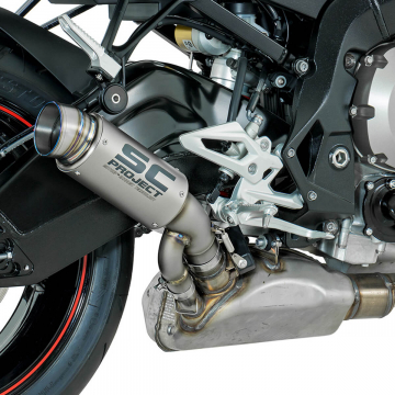 view SC-Project B27-T70T GP70-R Slip-on Exhaust, Titanium for BMW S1000R '17-'20