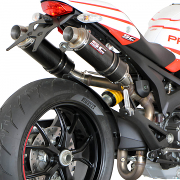 view SC-Project D04-13C GP Exhaust for Ducati Monster 696 / 796 / 1100 and 1100 S