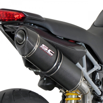 view SC-Project D05-02C Oval Exhaust for Ducati Hypermotard 796 (2009-2012)