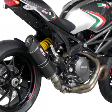 SC-Project D07-01C Oval Exhaust for Ducati Monster 1100 EVO (2011-2014)