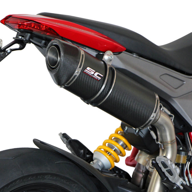 SC-Project D10-H01C Oval High Mount Exhaust Hypermotard 821
