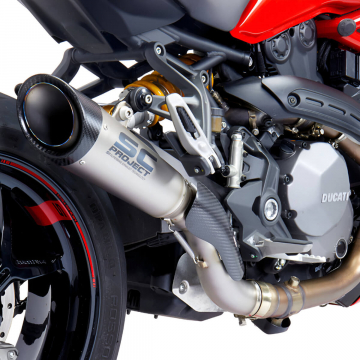 view SC-Project D25-T41T S1 Slip-on Exhaust for Ducati Monster 821 / 1200 '17-'21