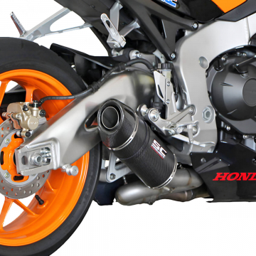 view SC-Project H04-12C Oval Matte Carbon Exhaust for Honda CBR1000RR / SP '08-'16