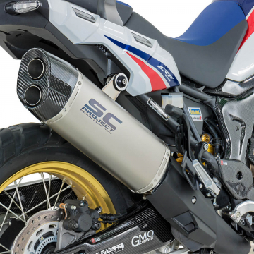 view SC-Project H16-85T Titanium "Adventure" Exhaust for Honda CRF1000L Africa Twin '16-'19