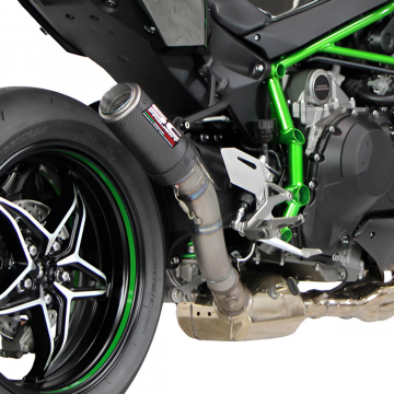 view SC-Project K21-38C CR-T Exhaust for Kawasaki Ninja H2 (2015-2020)