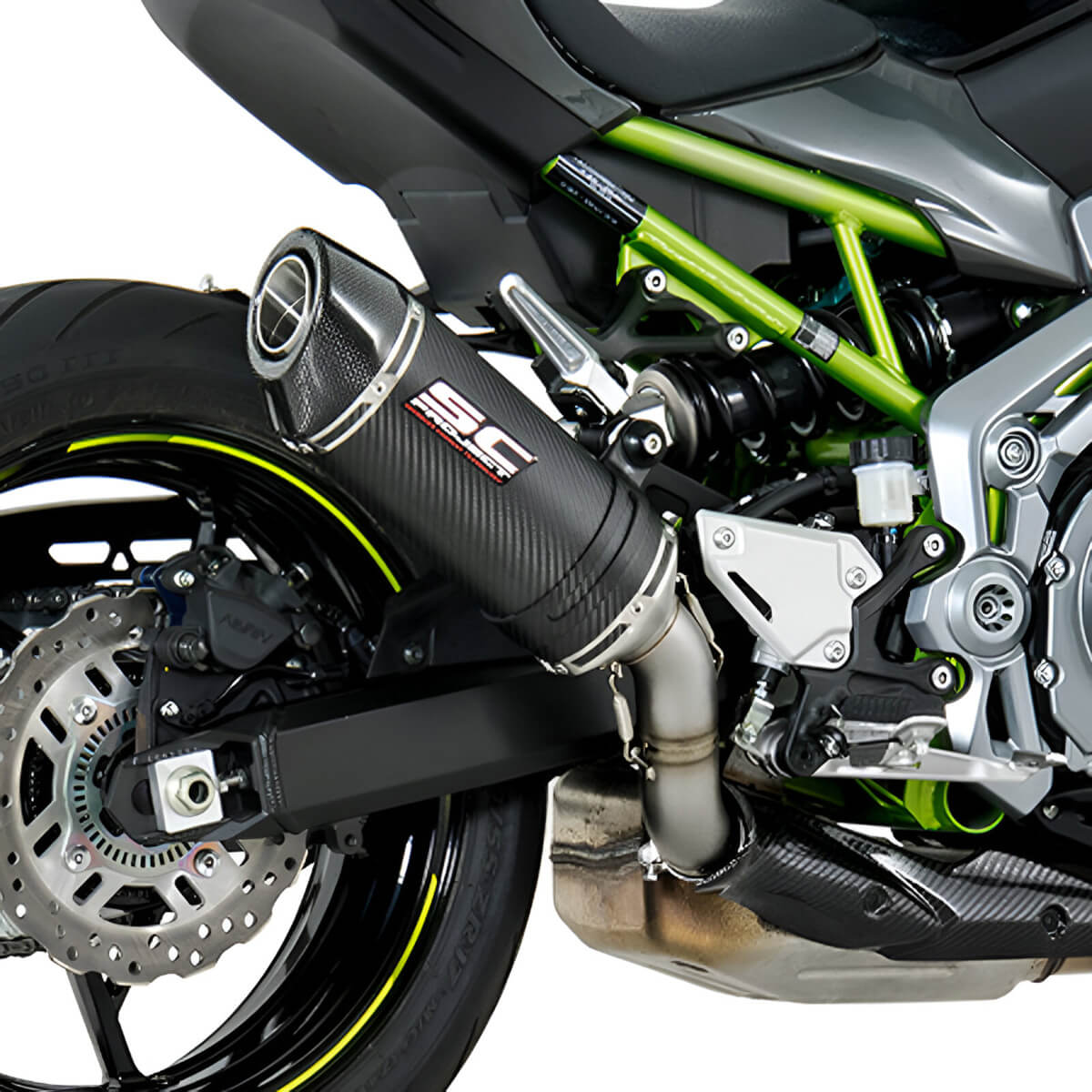 SC-Project K25-T25 Oval Slip-on Exhaust for Kawasaki Z900 '17-'19