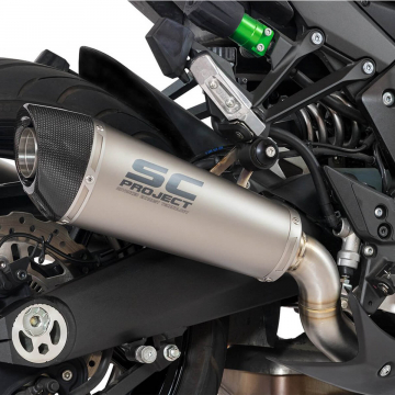 view SC-Project Conic Slip-on Exhaust, Titanium for Kawasaki Z1000SX '17-'19