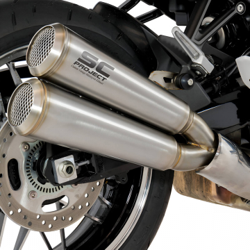 view SC-Project K29-D39A70 Conic 70s Style Slip-on Exhausts for Kawasaki Z900 / RS '18-'20