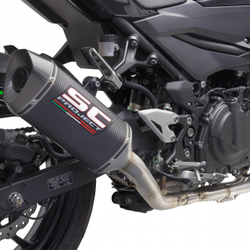 view SC-Project K31-C115 SC1-M Full Exhaust System for Kawasaki Z400/Ninja 400 '18-'21