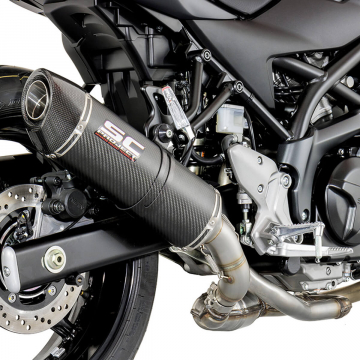 view SC-Project S14-01C Oval, Exhaust for Suzuki SV650 2016-2023