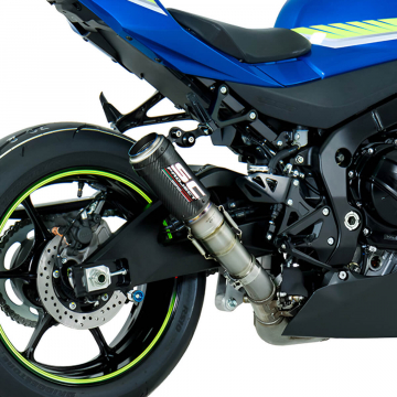 view SC-Project S16-T36CR CR-T Slip-on Exhaust, Carbon for Suzuki GSX-R1000/R '17-'23