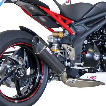 view SC-Project T05-L35C Conic Low Mount Exhaust for Triumph Speed Triple / R (2011-2015)