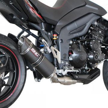 SC-Project T08-L01C Low Mount Oval Exhaust for Triumph Tiger Sport 1050 '16-'17